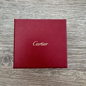 Cartier Authentic Jewelry Storage Gift Box Small Red Gold Excellent Condition